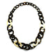 Horn & Lacquer Chain Necklace #11278 - HORN JEWELRY