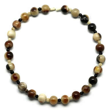 Horn Beaded Necklace #9761 - HORN JEWELRY